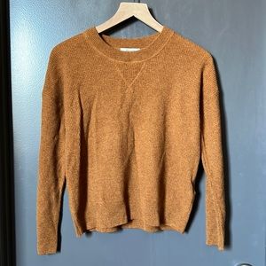 Madewell orange, cashmere sweater NWT